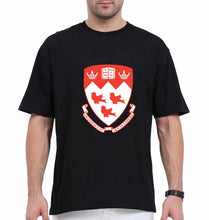 Load image into Gallery viewer, McGill University Oversized T-Shirt for Men-Black-Ektarfa.online
