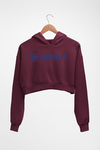 Load image into Gallery viewer, Airbus Crop HOODIE FOR WOMEN-Maroon-Ektarfa.online
