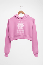 Load image into Gallery viewer, Be the Best Crop HOODIE FOR WOMEN-Light Baby Pink-Ektarfa.online

