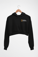 Load image into Gallery viewer, National Geographic Crop HOODIE FOR WOMEN-Black-Ektarfa.online
