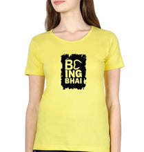 Load image into Gallery viewer, Being Bhai T-Shirt for Women-Yellow-Ektarfa.online
