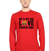 Load image into Gallery viewer, Love Barcelona Full Sleeves T-Shirt for Men-Red-Ektarfa.online
