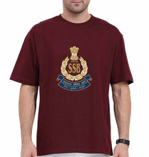Load image into Gallery viewer, SSB Oversized T-Shirt for Men-Maroon-Ektarfa.online

