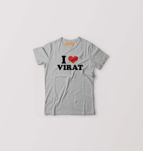 Load image into Gallery viewer, I LOVE VIRAT T-Shirt for Boy/Girl-Grey-Ektarfa.online
