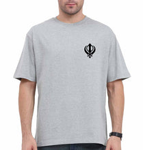 Load image into Gallery viewer, sikh Oversized T-Shirt for Men-Grey-Ektarfa.online

