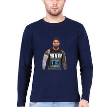 Load image into Gallery viewer, jey uso Full Sleeves T-Shirt for Men-Navy Blue-Ektarfa.online
