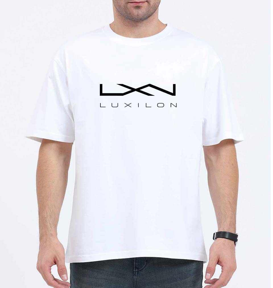 luxilon Oversized T-Shirt for Men-White-Ektarfa.online