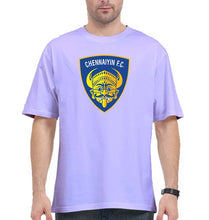 Load image into Gallery viewer, chennaiyin FC Oversized T-Shirt for Men-Lavender-Ektarfa.online

