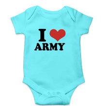 Load image into Gallery viewer, I LOVE ARMY Romper For Baby Boy/Girl-Sky Blue-Ektarfa.online
