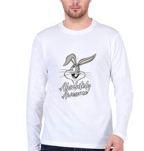 Load image into Gallery viewer, bugs bunny Full Sleeves T-Shirt for Men-White-Ektarfa.online
