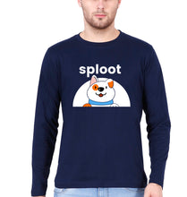 Load image into Gallery viewer, Sploot Full Sleeves T-Shirt for Men-Navy Blue-Ektarfa.online
