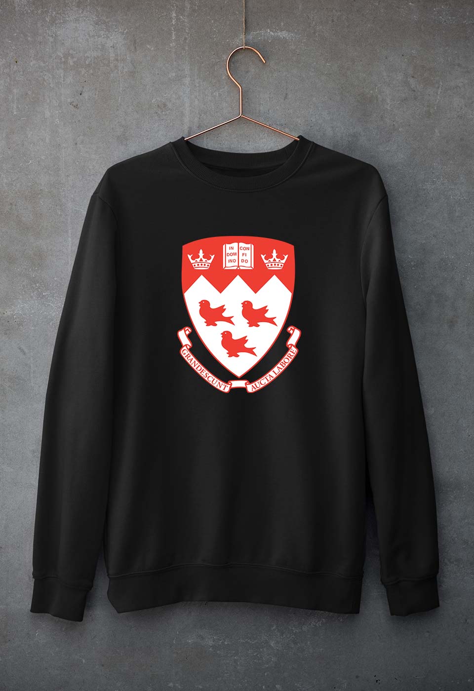 McGill University Unisex Sweatshirt for Men/Women-Black-Ektarfa.online