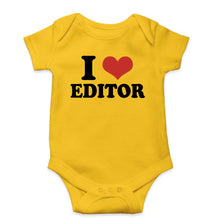 Load image into Gallery viewer, I LOVE EDITOR Romper For Baby Boy/Girl-Yellow-Ektarfa.online
