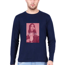 Load image into Gallery viewer, dua lipa Full Sleeves T-Shirt for Men-Navy Blue-Ektarfa.online
