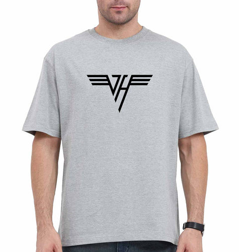 van halen Oversized T-Shirt for Men-Grey-Ektarfa.online