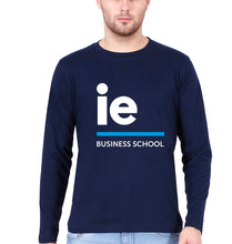 Load image into Gallery viewer, IE University Full Sleeves T-Shirt for Men-Navy Blue-Ektarfa.online
