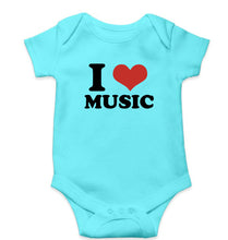 Load image into Gallery viewer, I LOVE MUSIC Romper For Baby Boy/Girl-Sky Blue-Ektarfa.online
