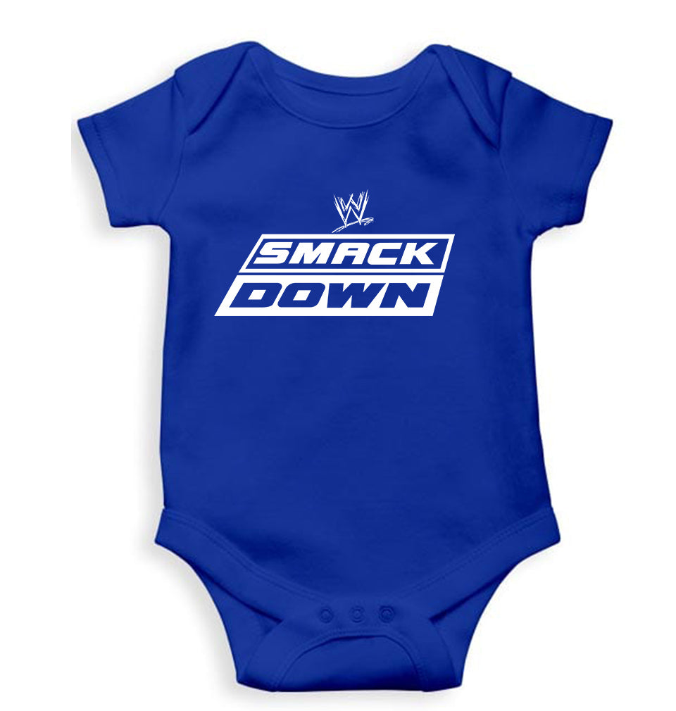 smackdown Kids Romper For Baby Boy/Girl-Royal Blue-Ektarfa.online