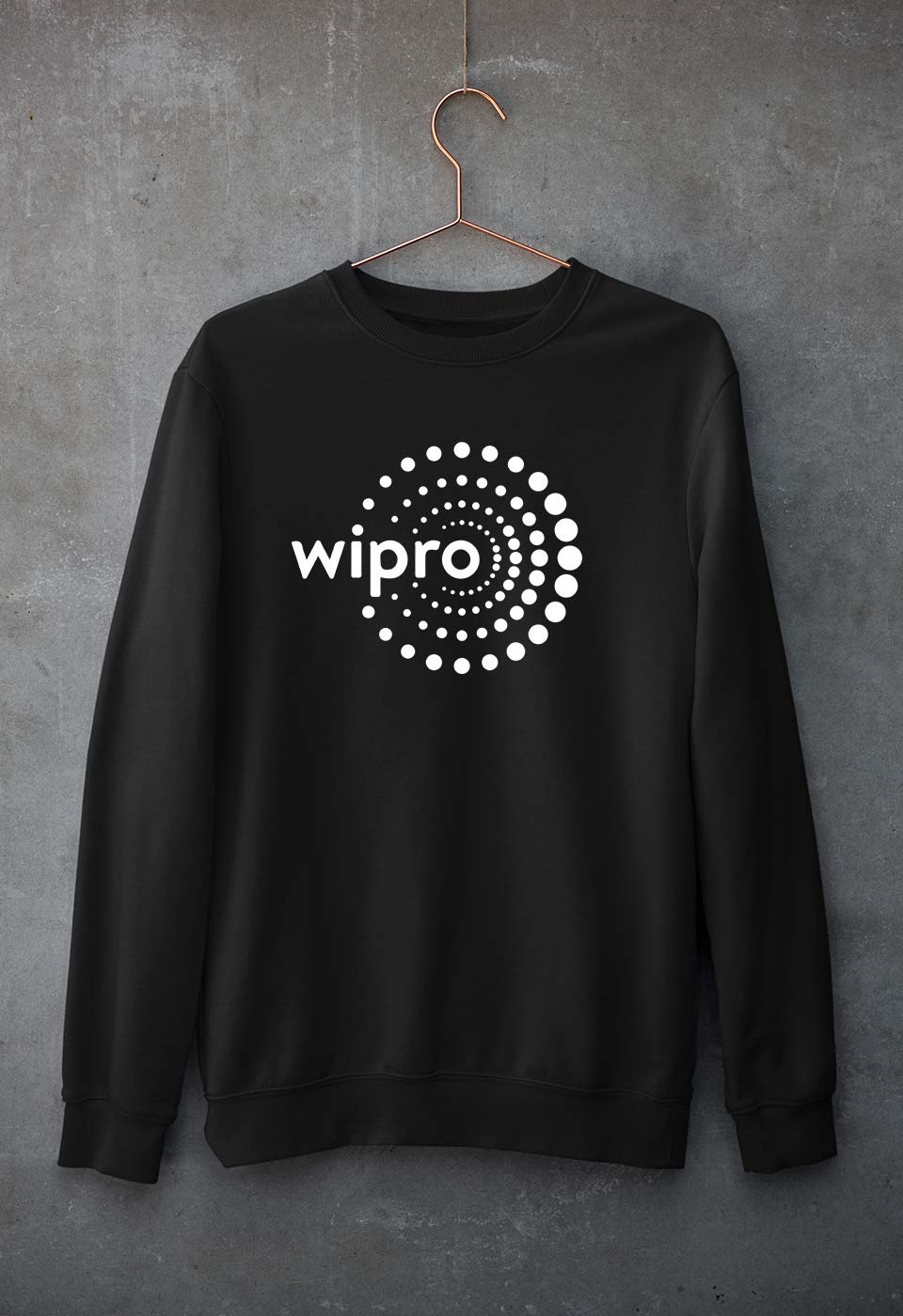Wipro Unisex Sweatshirt for Men/Women-Black-Ektarfa.online