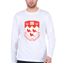 Load image into Gallery viewer, McGill University Full Sleeves T-Shirt for Men-White-Ektarfa.online
