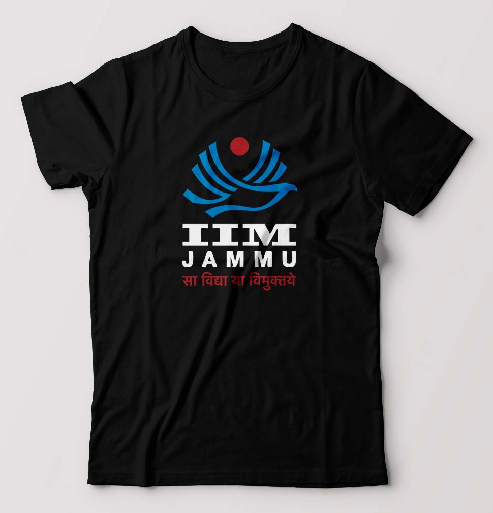 IIM Jammu T-Shirt for Men-Black-Ektarfa.online