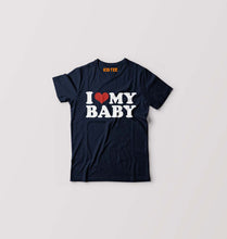 Load image into Gallery viewer, I LOVE MY BABY T-Shirt for Boy/Girl-Navy-Ektarfa.online
