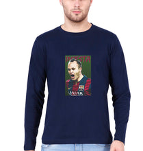 Load image into Gallery viewer, iniesta Full Sleeves T-Shirt for Men-Navy Blue-Ektarfa.online
