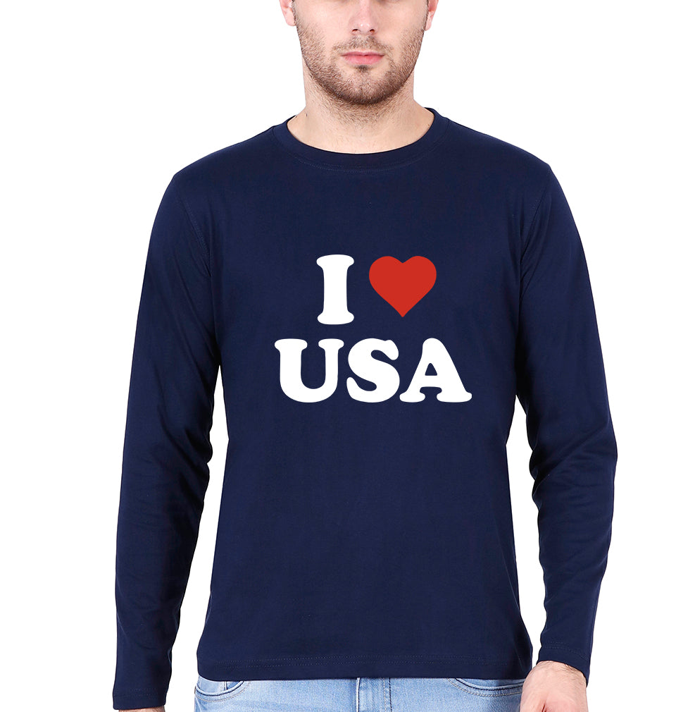 I Love USA Full Sleeves for Men