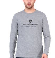 Load image into Gallery viewer, johns hopkins university Full Sleeves T-Shirt for Men-Grey Melange-Ektarfa.online
