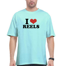 Load image into Gallery viewer, I LOVE REELS Oversized T-Shirt for Men
