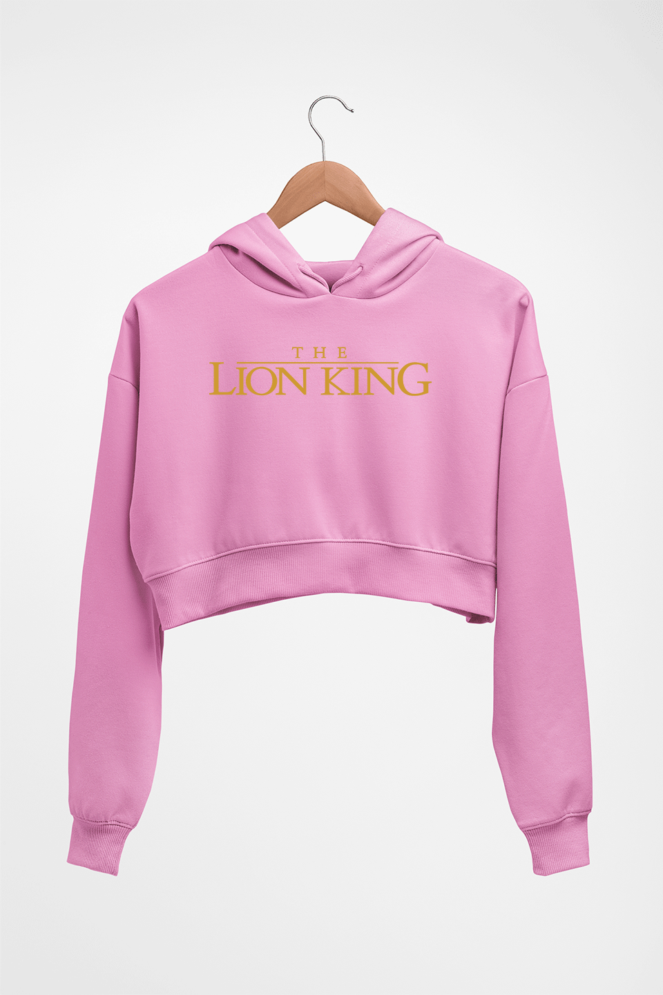 The loin king Crop HOODIE FOR WOMEN-Light Baby Pink-Ektarfa.online