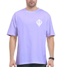 Load image into Gallery viewer, sikh Oversized T-Shirt for Men-Lavender-Ektarfa.online
