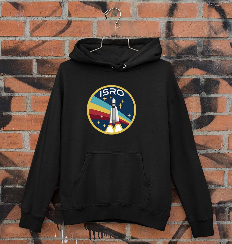 Isro Unisex Hoodie for Men/Women-Black-Ektarfa.online