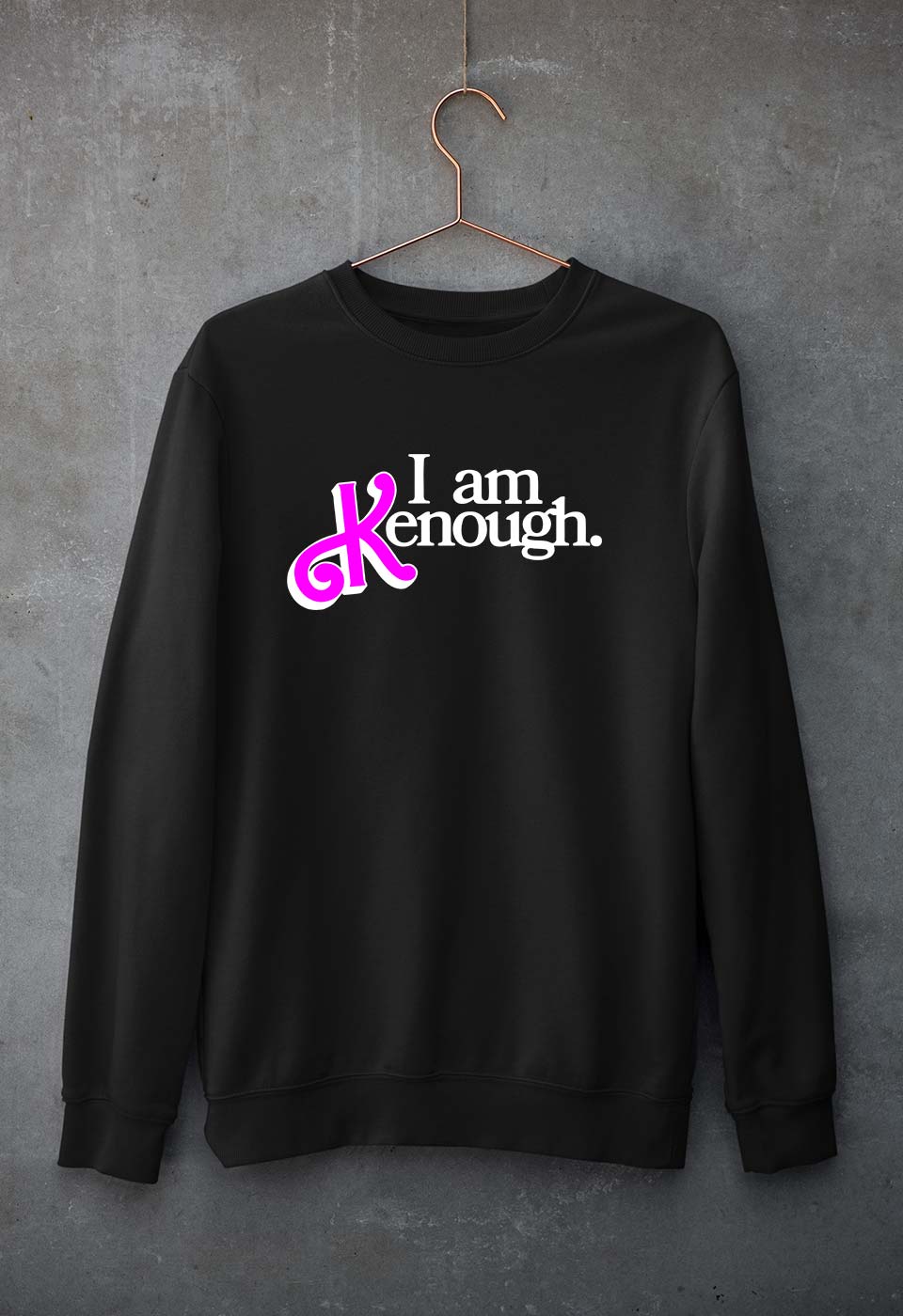 kenough Unisex Sweatshirt for Men/Women-Black-Ektarfa.online