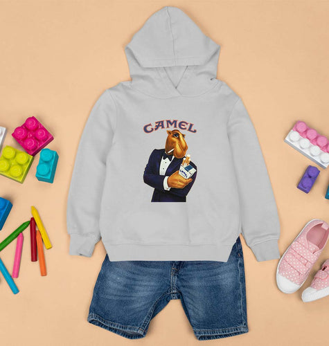 camel cigarette Kids Hoodie for Boy/Girl-Grey-Ektarfa.online