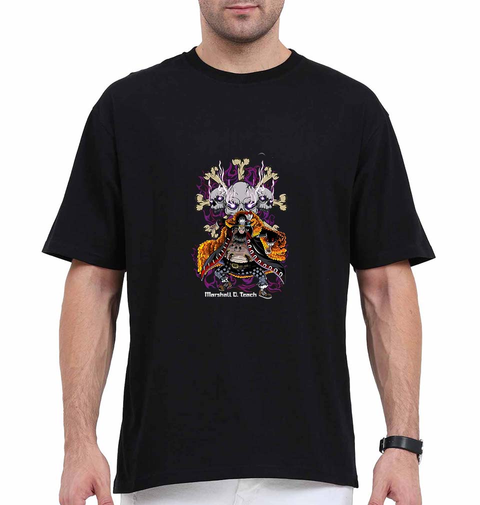 CAPTAIN BLACKBEARD - ONE PIECE Anime Oversized T-Shirt for Men