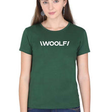 Load image into Gallery viewer, woolf university T-Shirt for Women-Dark Green-Ektarfa.online

