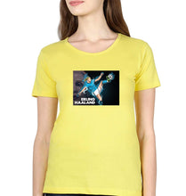 Load image into Gallery viewer, erling haaland T-Shirt for Women-Yellow-Ektarfa.online
