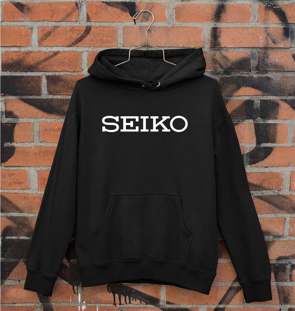 Seiko Unisex Hoodie for Men/Women-Black-Ektarfa.online