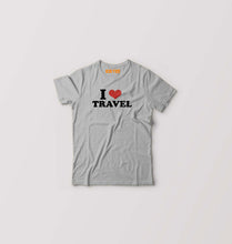 Load image into Gallery viewer, I LOVE TRAVEL T-Shirt for Boy/Girl-Grey-Ektarfa.online

