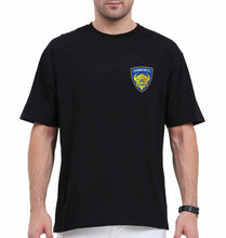 Load image into Gallery viewer, chennaiyin FC Oversized T-Shirt for Men-Black-Ektarfa.online
