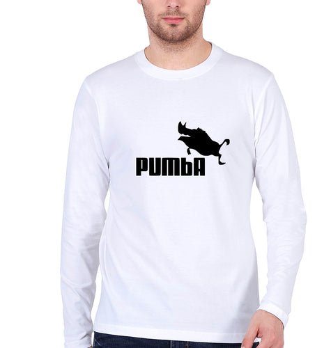 pumba Full Sleeves T-Shirt for Men-White-Ektarfa.online