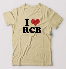 Load image into Gallery viewer, I LOVE RCB T-Shirt for Men-Beige-Ektarfa.online
