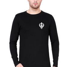 Load image into Gallery viewer, sikh Full Sleeves T-Shirt for Men-Black-Ektarfa.online
