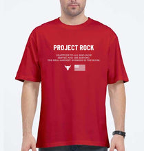Load image into Gallery viewer, project rock Oversized T-Shirt for Men-Red-Ektarfa.online
