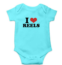 Load image into Gallery viewer, I LOVE REELS Romper For Baby Boy/Girl-Sky Blue-Ektarfa.online

