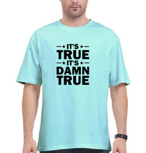 Load image into Gallery viewer, kurt angle it&#39;s true it&#39;s damn true Oversized T-Shirt for Men-Mint-Ektarfa.online
