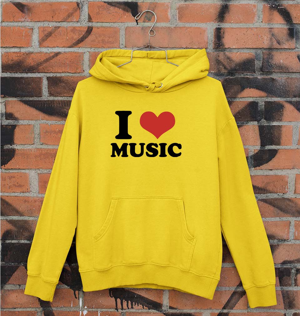 I LOVE MUSIC Hoodie for Men/Women