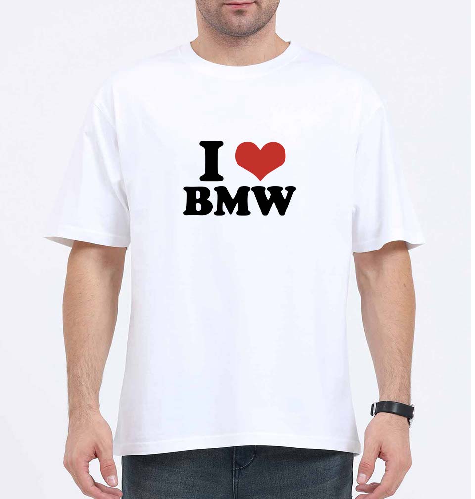 I LOVE BMW Oversized T-Shirt for Men