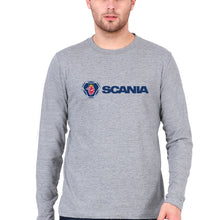 Load image into Gallery viewer, Scania Full Sleeves T-Shirt for Men-Grey Melange-Ektarfa.online

